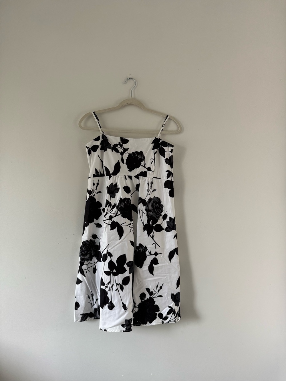 Black Floral White Mini Dress | Soft Girl Coquette Maternity